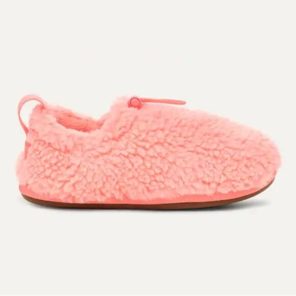 UGG Plushy Pink Slippers Kids Size 12 - Picture 1 of 5